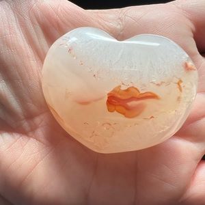 Flower Agate Heart Crystal